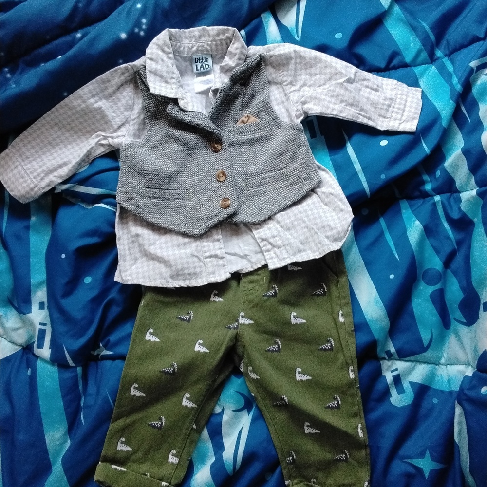Little Lad 2 Piece 6M Boy Dress Clothing